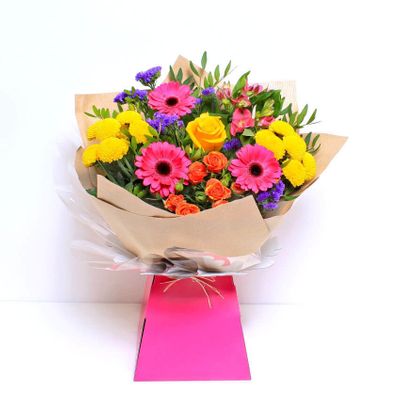 Blazing Beauty is a glamorous bouquet of flowers that brightens your home and gives joy to the people around you.